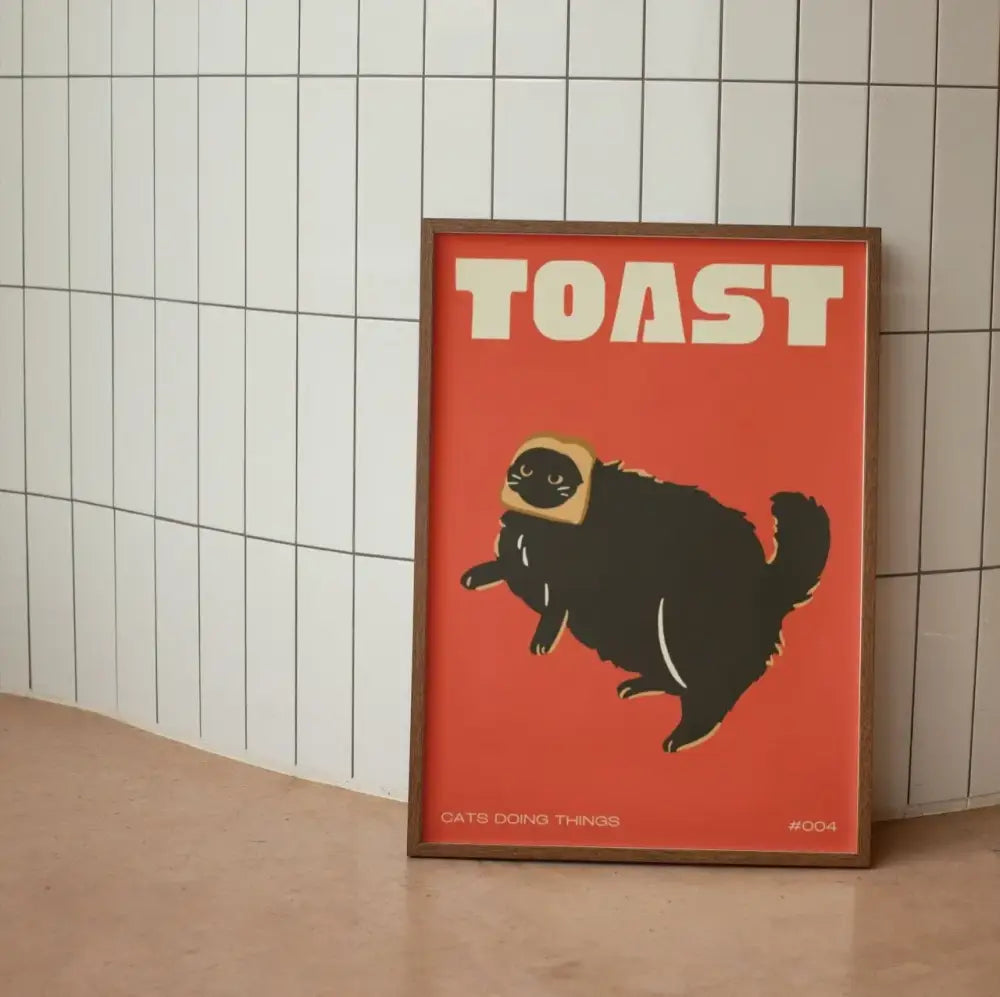 Black Cat Wall Art Canvas