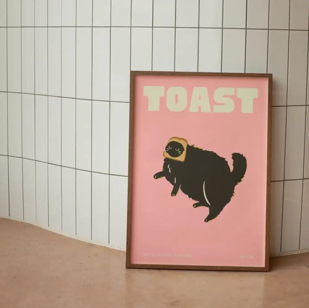 Black Cat Wall Art Canvas