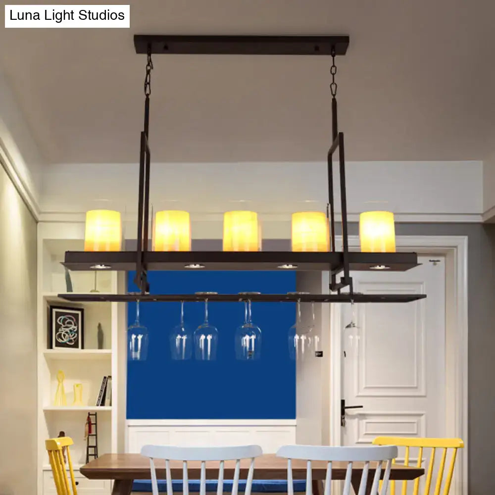Black Island Light Fixture Traditional