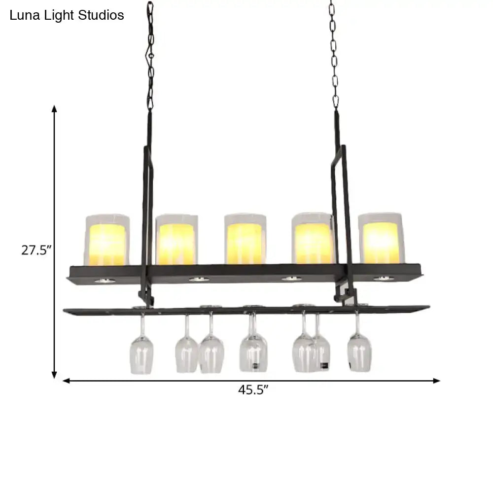 Black Island Light Fixture Traditional