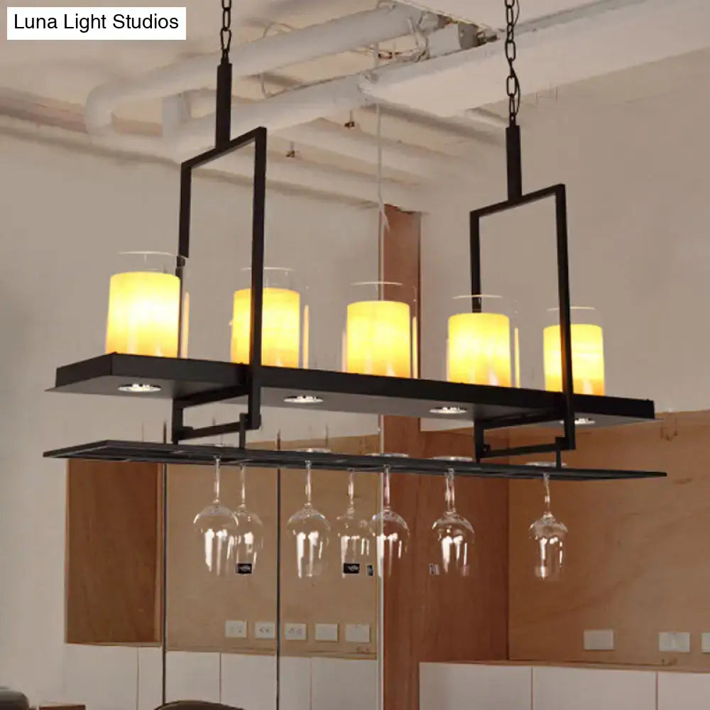 Black Island Light Fixture Traditional