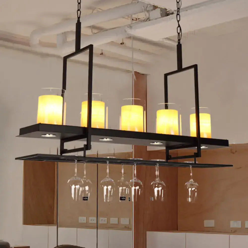 Black Island Light Fixture Traditional