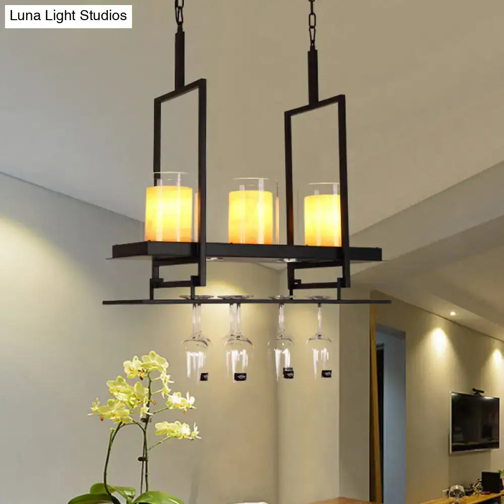 Black Island Light Fixture Traditional