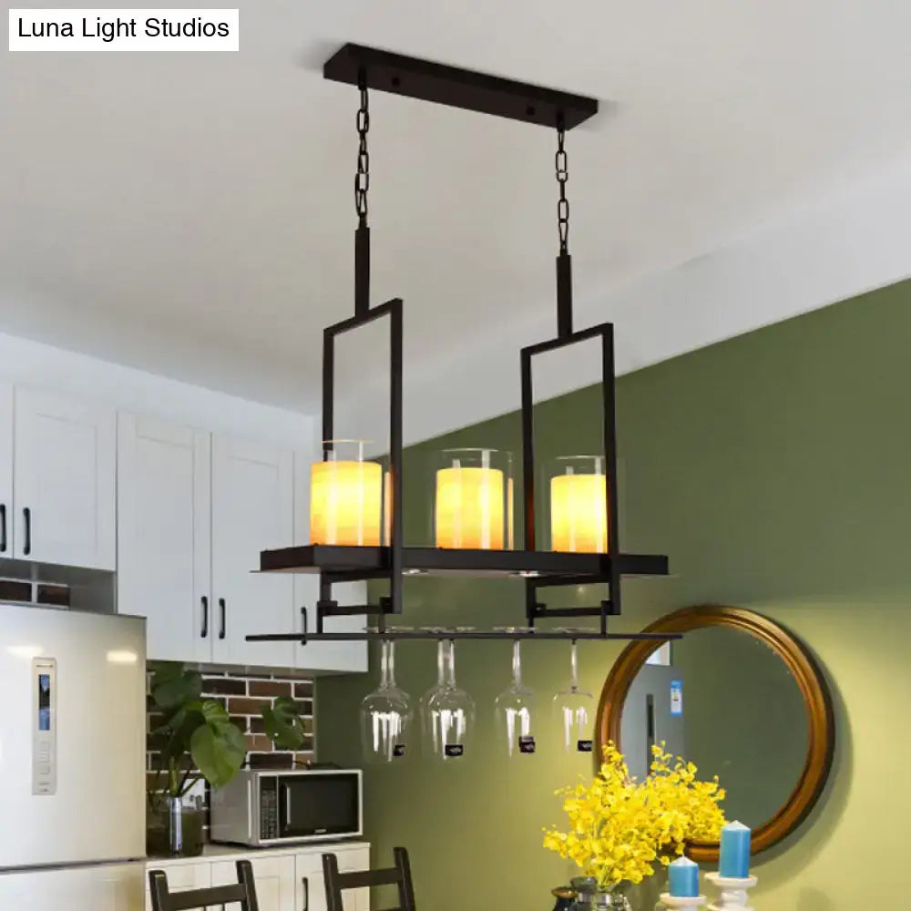 Black Island Light Fixture Traditional