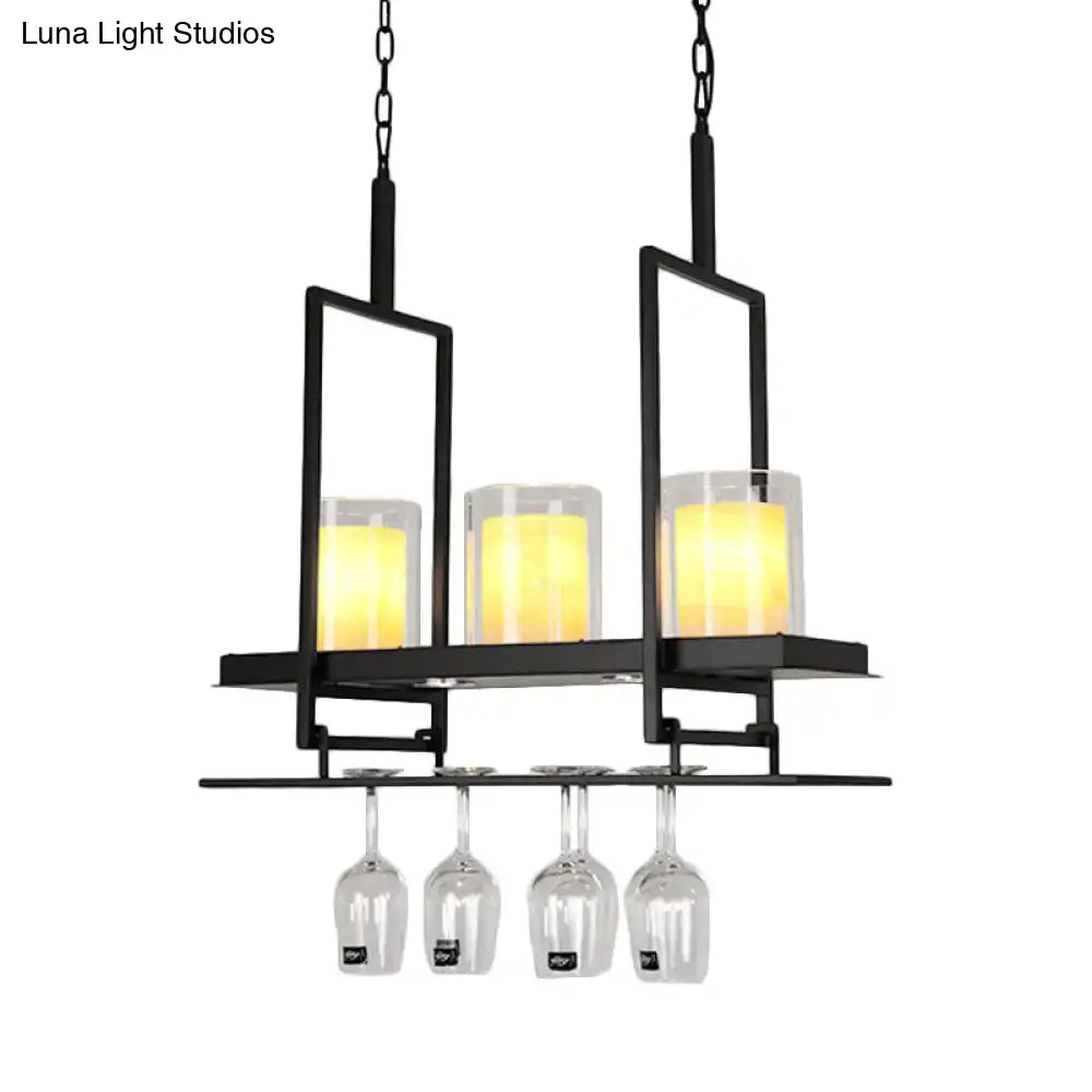 Black Island Light Fixture Traditional