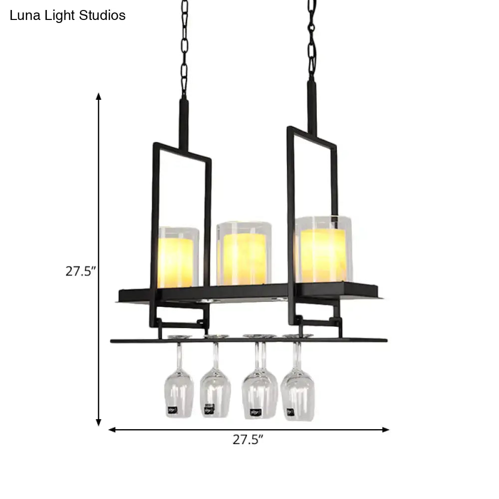 Black Island Light Fixture Traditional
