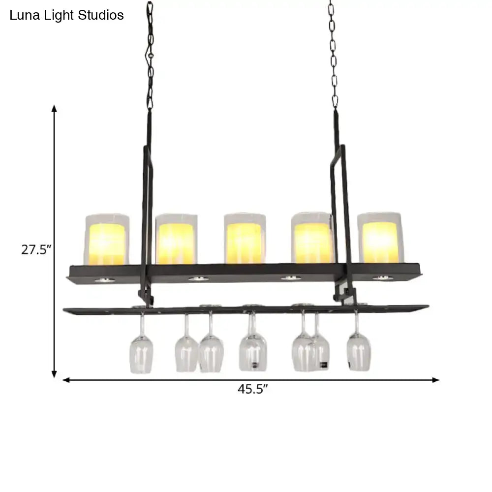 Black Island Light Fixture Traditional