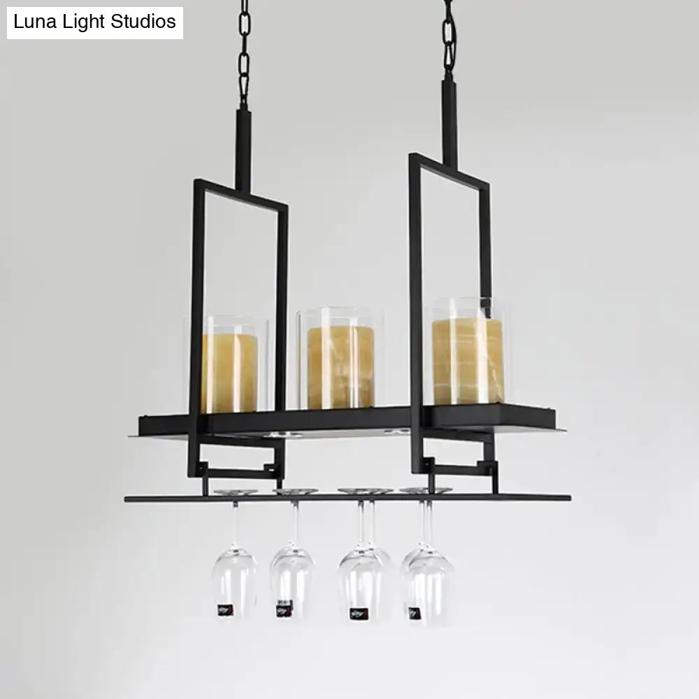 Black Island Light Fixture Traditional