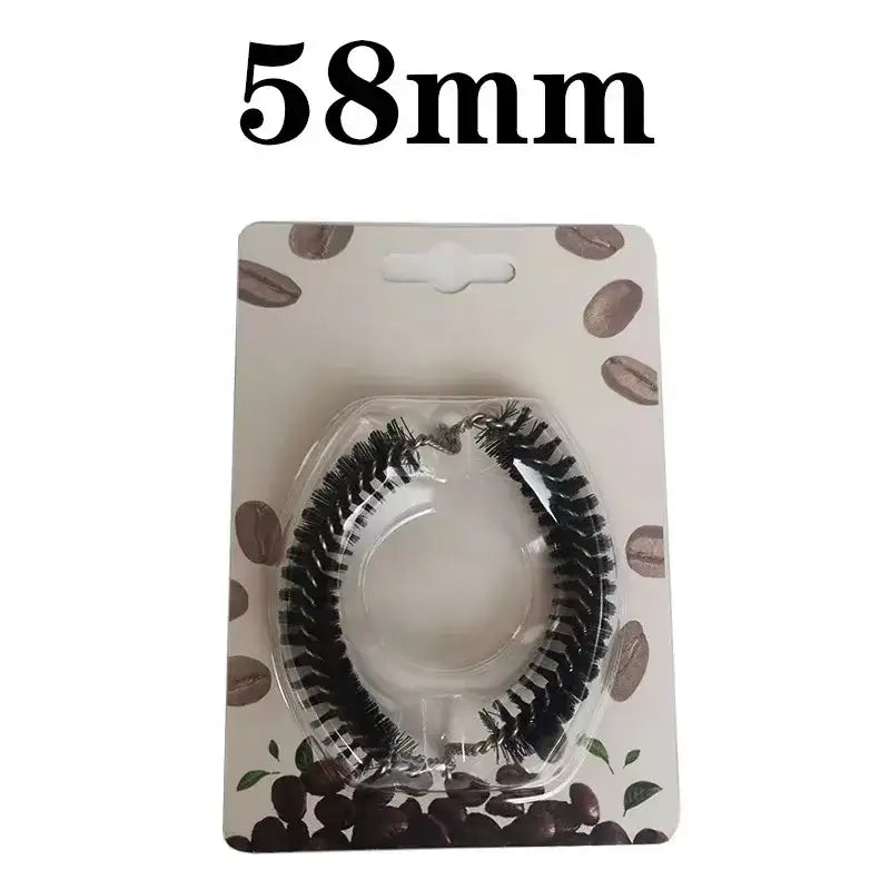 Black plastic coffee machine grinder brush – kitchen cleaning tool