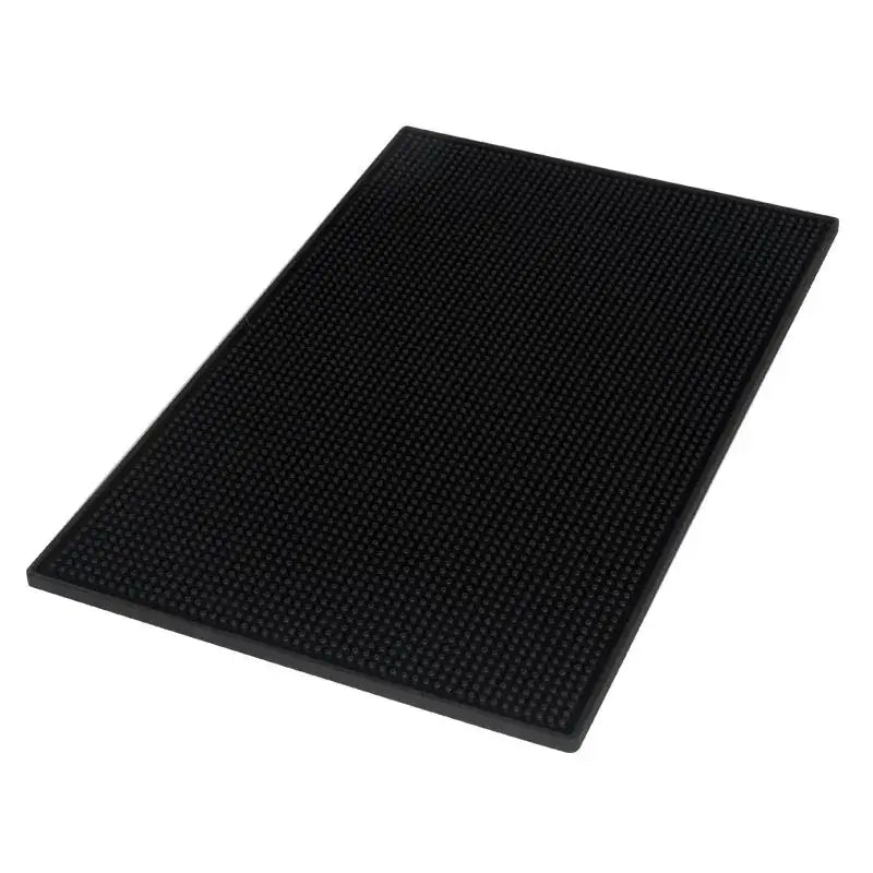 Black rubber raised dot coffee bar cup mats kitchen drain mat