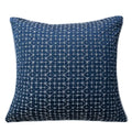 Blue geometry jacquard pillow cover living room textured throw