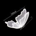 Blue lace led butterflies wedding decor for bedroom glowing wings