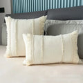 Bohemia tassel cushion cover black & white velvet living room pillow