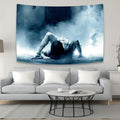 Bohemian sadakos wall tapestry blue bedroom fabric decor