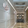 Bohemian white finish mosaic wall sconce bedroom lantern light