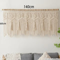 Boho macrame door curtain cream cotton tapestry bedroom decor