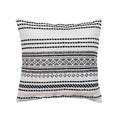 Boho style cotton embroidered pillow cover cream & mustard living room