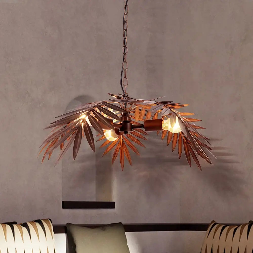 Bronze coconut tree pendant lamp for dining room living room light