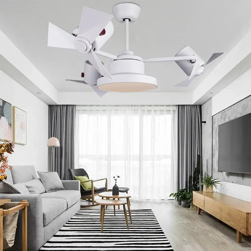 Bronze bronze decorbites ceiling fan with wood blades for living room