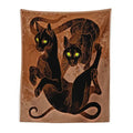 Brown cat witchcraft tapestry – bedroom artistic black cat decor