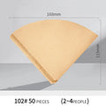 Brown filter paper coffee cone – kitchen brewing accessory