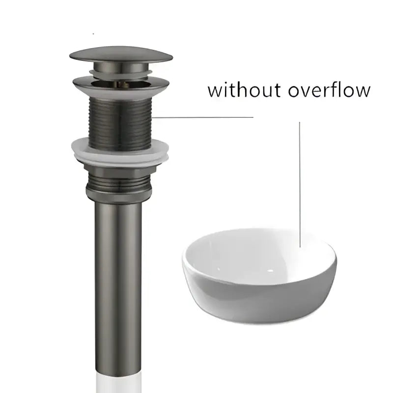 Brushed gold pop-up drain stopper 2-pack – bathroom sink drains