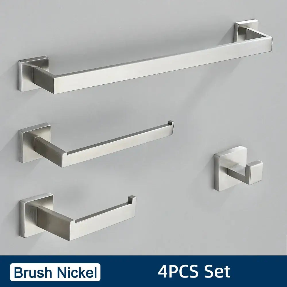 Brushed gold stainless steel bathroom accessories set