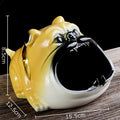 Bulldog sunglasses ceramic ashtray set of 4 living room decor