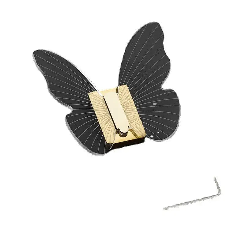 Butterfly acrylic towel hook gold bathroom wall mount holder
