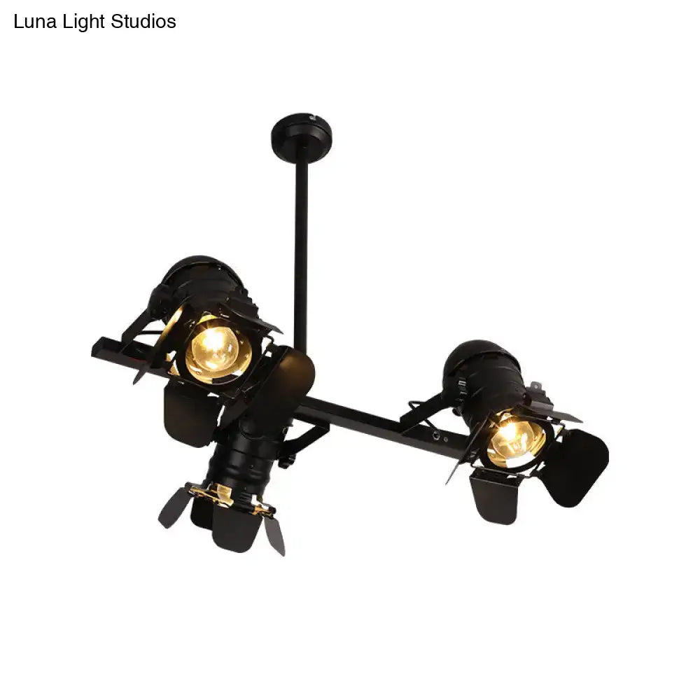 Camera Spotlight 3-Light Metallic Fixture