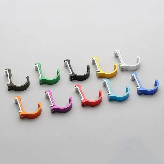 Candy color metal wall hooks for bathroom towels and coats