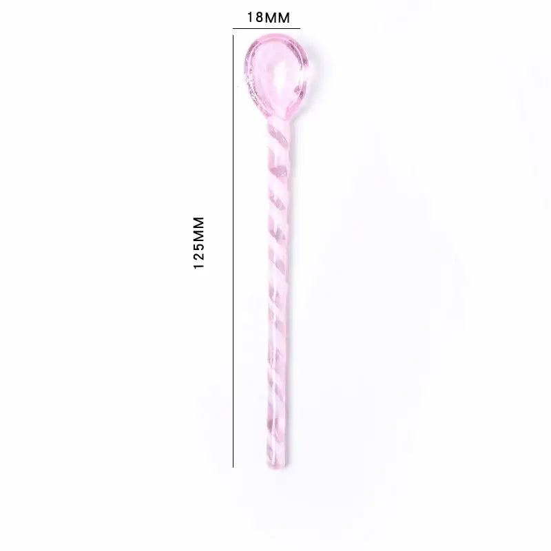 Candy colorful glass stirring spoon set kitchen dining room decor
