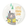 Cartoon animal white snack plate set dining room bone snack plate