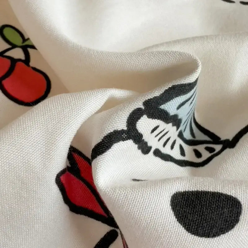 Cartoon dog printed cream comforter bedding set for bedroom
