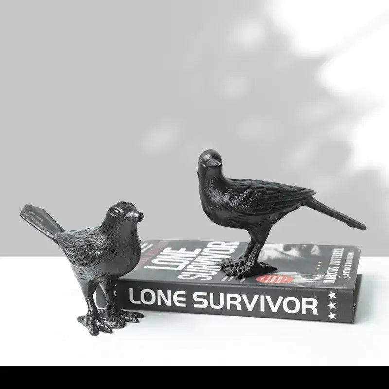 Cast iron bird decoration elegant living room figurine