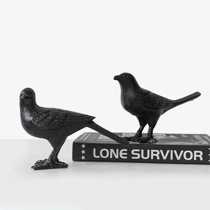 Cast iron bird decoration elegant living room figurine