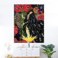 Celestial floral mermaid wall hanging bedroom hippie decor