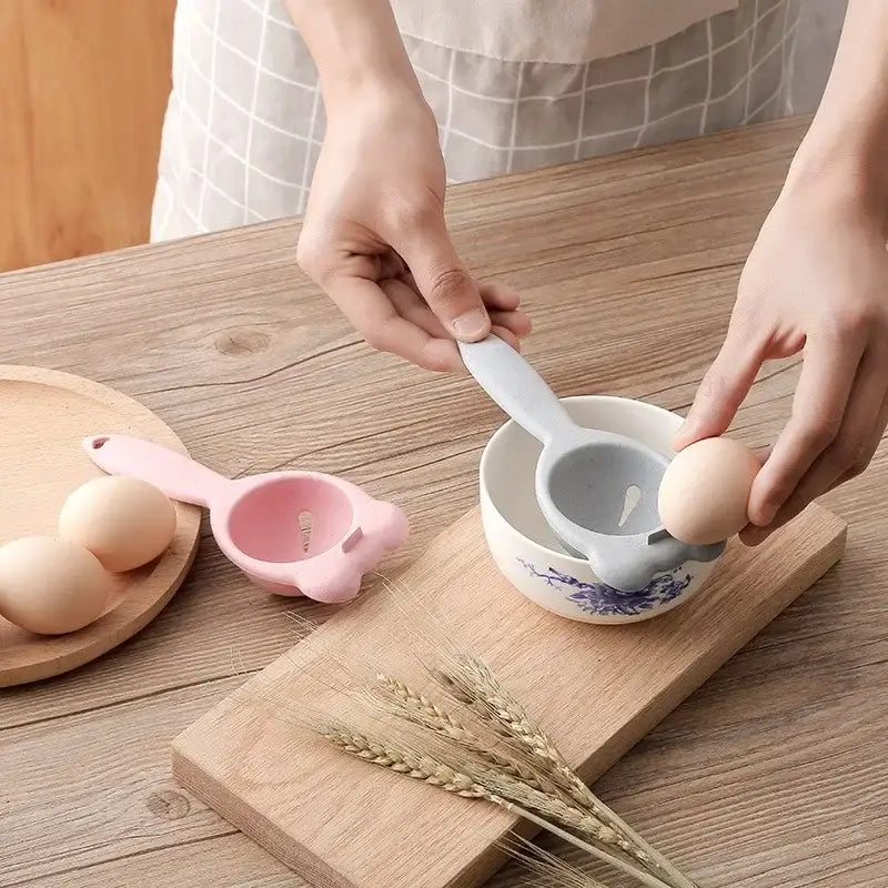 Ceramic blue & white bear boiled eggs holder separator kitchen tool
