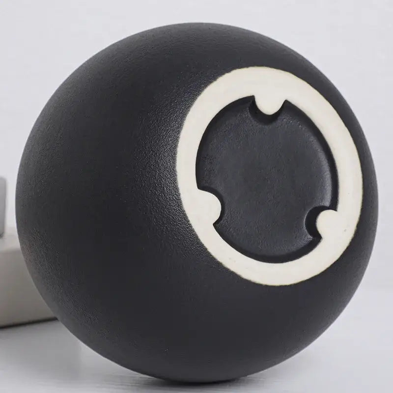 Ceramic Round Vase Black White