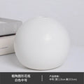 Ceramic Round Vase Black White