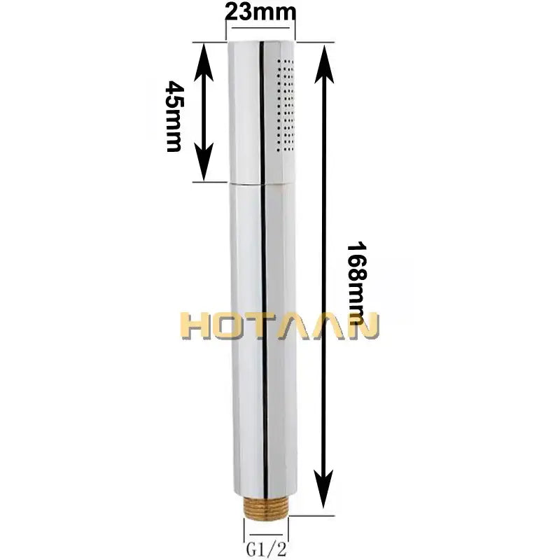 Chrome brass water saving handheld shower head bathroom sprayer