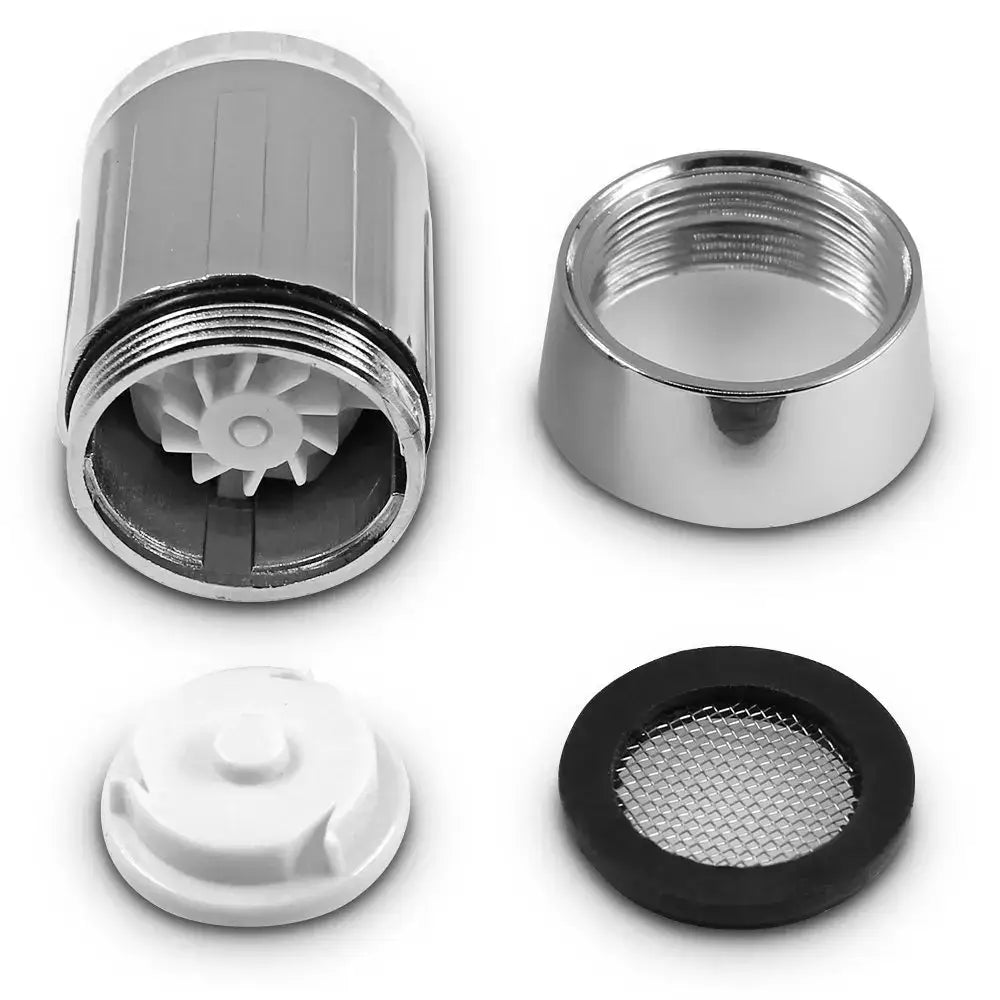 Chrome led faucet aerator – kitchen water saving light