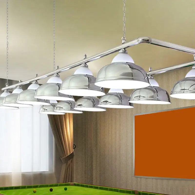 Chrome stainless steel billiard light game room ceiling lamp