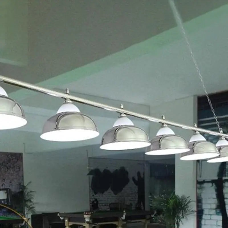 Chrome stainless steel billiard light game room ceiling lamp