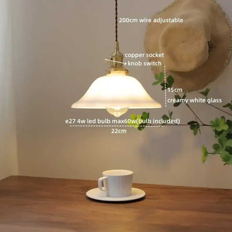 Cloud patterned brass ceramic led pendant light for dining room
