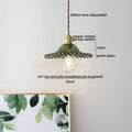 Cloud patterned brass ceramic led pendant light for dining room