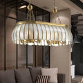 Colonial style gold bubble glass pendant ceiling light for kitchen