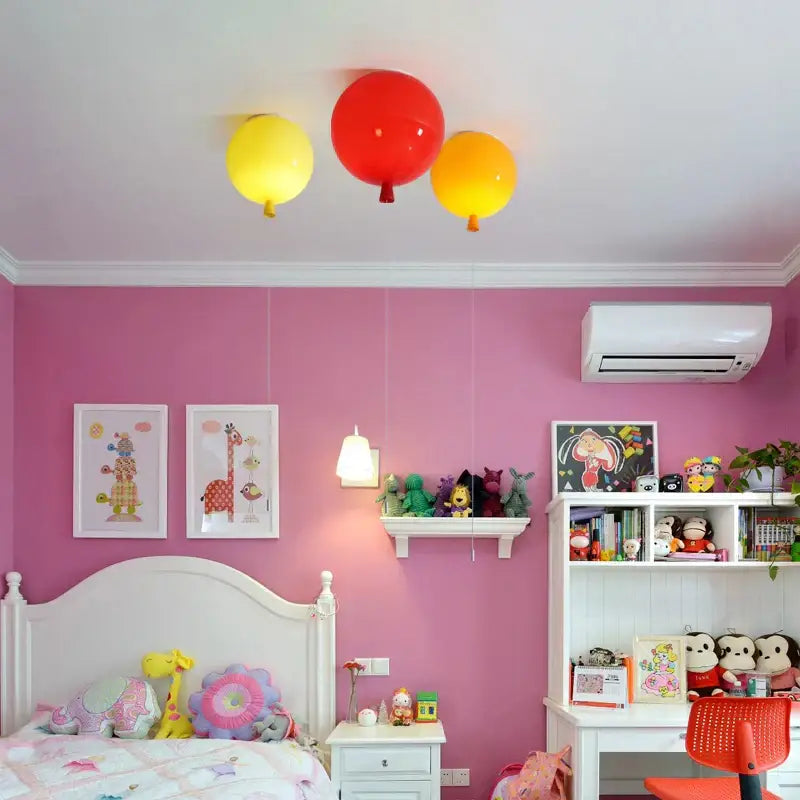 Colorful balloon ceiling light for bedroom and dining room
