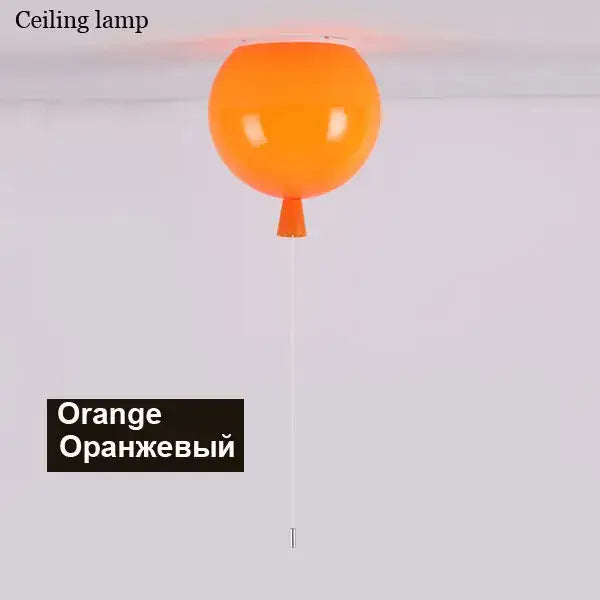 Colorful balloon ceiling light for bedroom and nursery