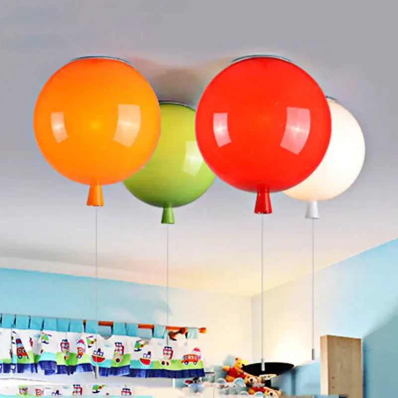 Colorful balloon ceiling light for bedroom and nursery